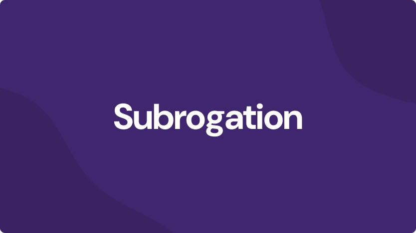 Subrogation: