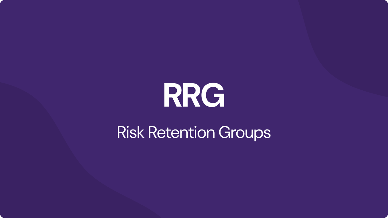 Risk Retention Groups(RRG):