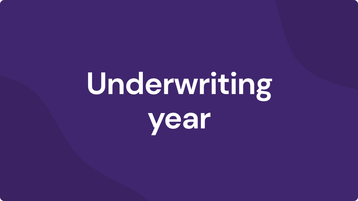 Underwriting year